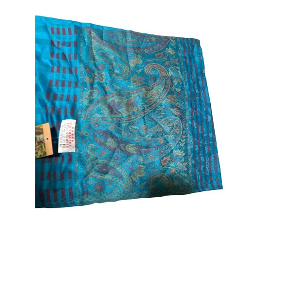 Luxurious Cashmere Jerusalem Scarf/Shawl  28x75 Inches NWT - Picture 2 of 5